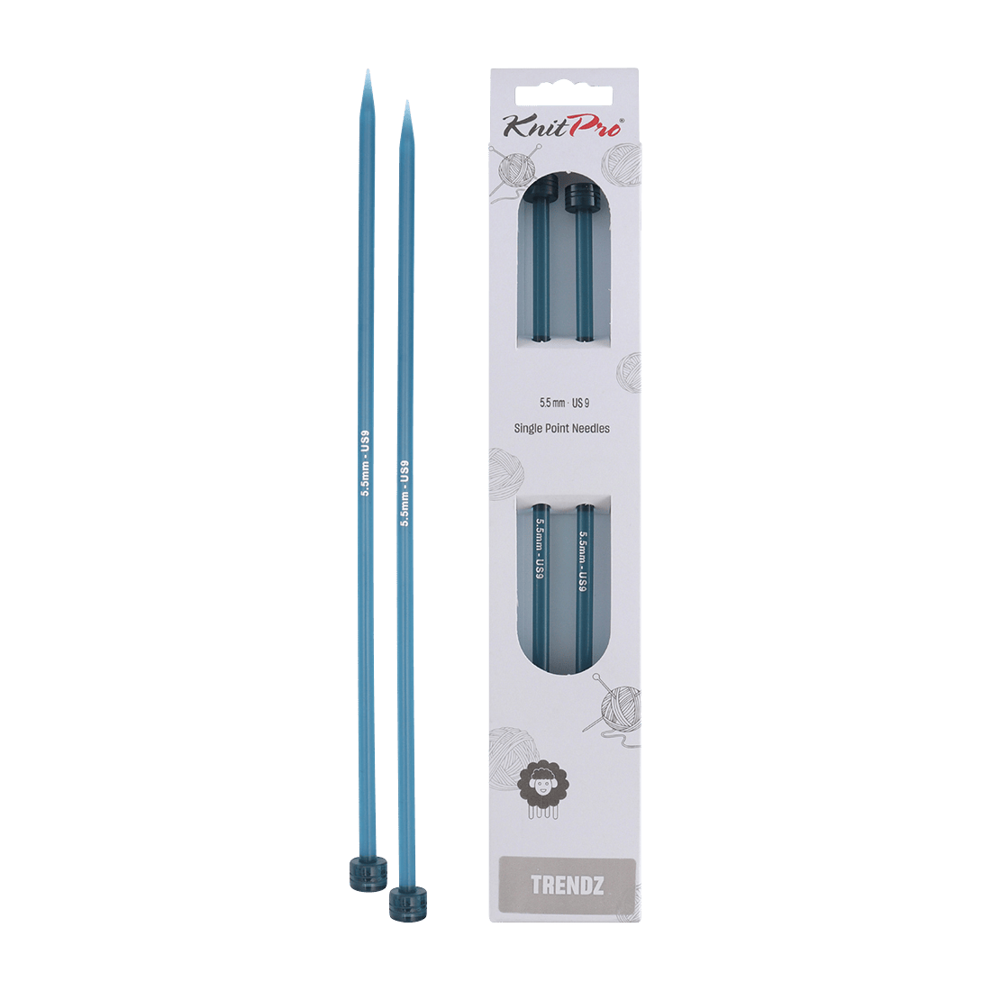 KnitPro Knitting Needles 25cm / 5.5mm KnitPro | Trendz | Single Pointed Knitting Needles