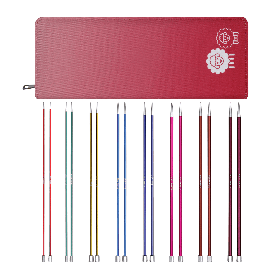 KnitPro Knitting Needles 25cm KnitPro | Zing | Single Pointed Knitting Needle Deluxe Set