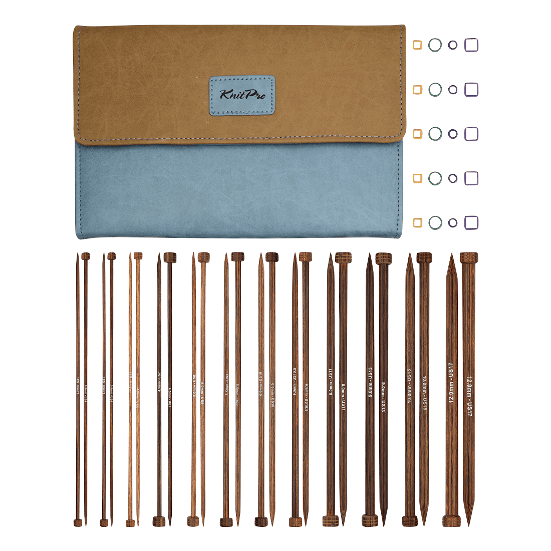 KnitPro Knitting Needles 30cm KnitPro | Ginger | Single Pointed Knitting Needle Set