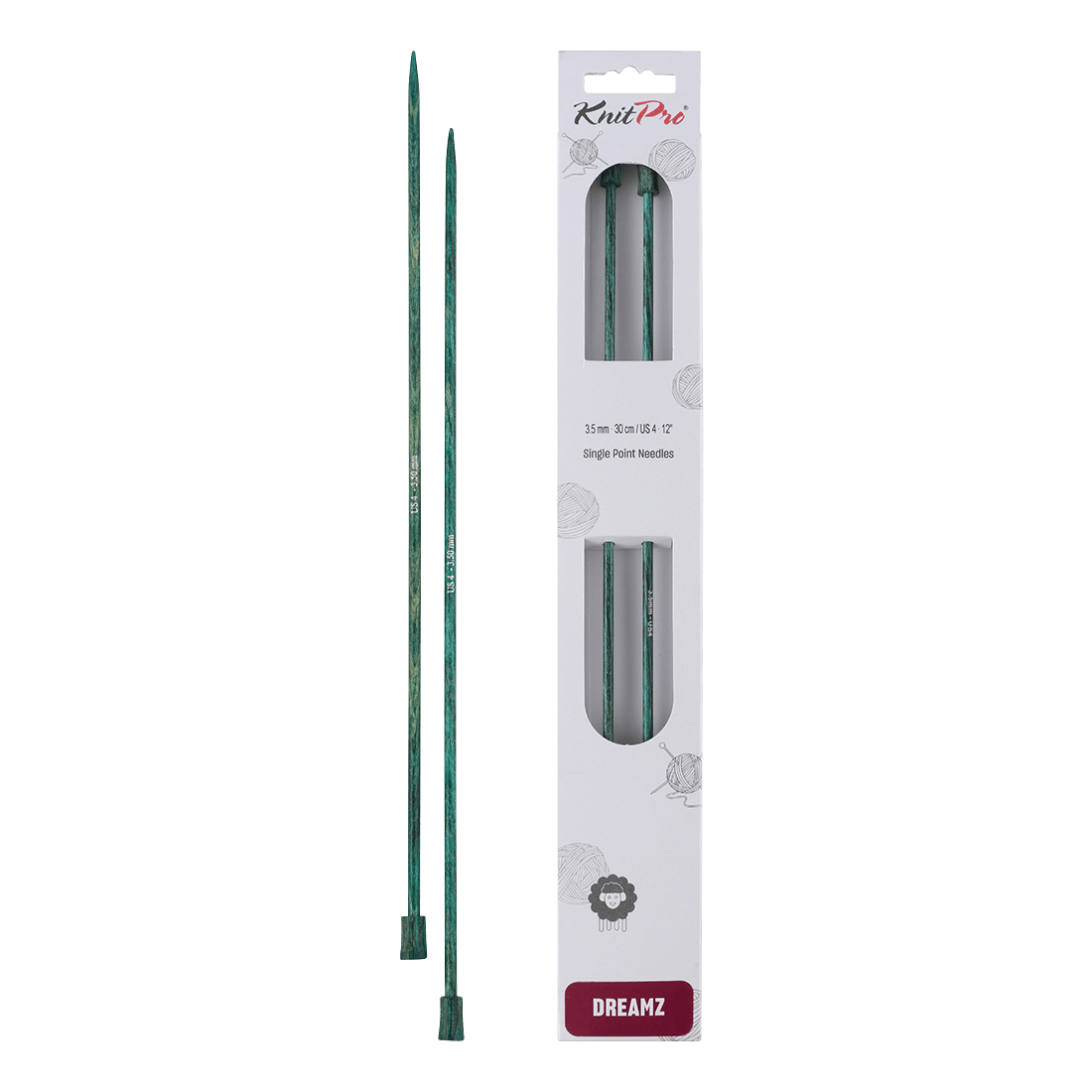 KnitPro Knitting Needles 35cm / 3.5mm KnitPro | Dreamz | Single Pointed Knitting Needles