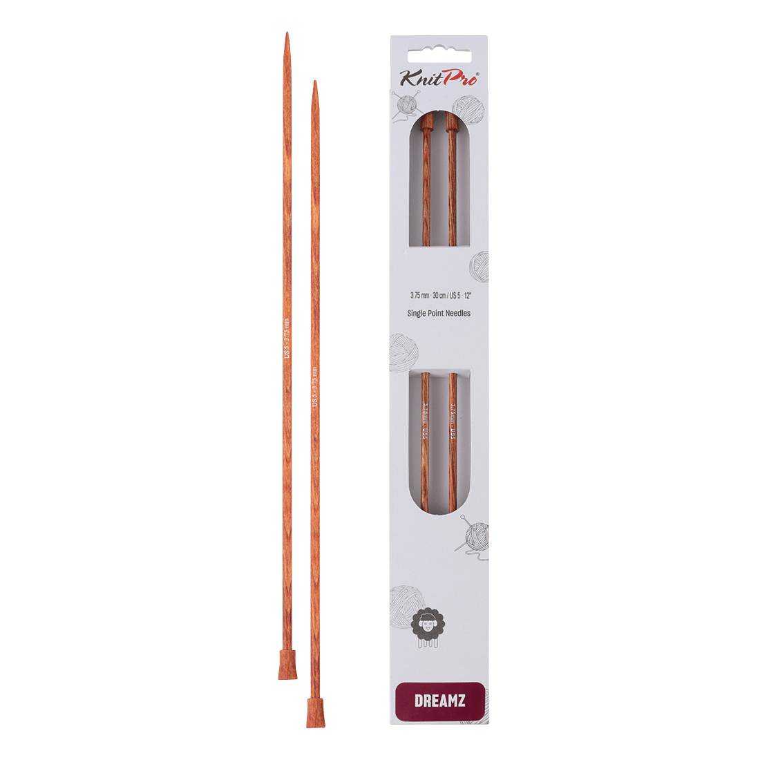 KnitPro Knitting Needles 35cm / 3.75mm KnitPro | Dreamz | Single Pointed Knitting Needles