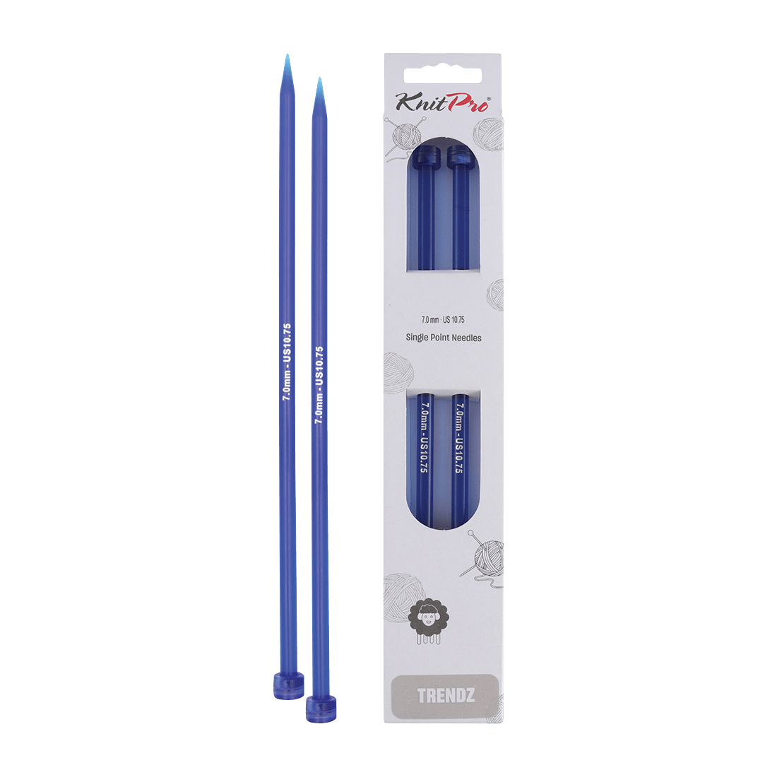 KnitPro Knitting Needles 35cm / 7.0mm KnitPro | Trendz | Single Pointed Knitting Needles