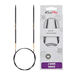 KnitPro Knitting Needles 40cm / 3.0mm KnitPro | J'adore Cubics | Fixed Circular Knitting Needles