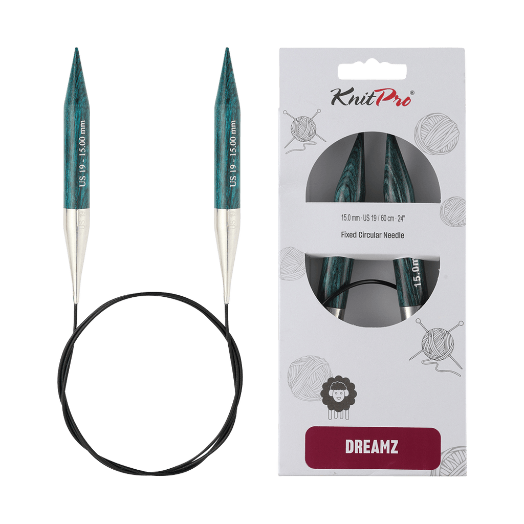 KnitPro Knitting Needles 60cm / 15.0mm KnitPro | Dreamz | Fixed Circular Knitting Needles