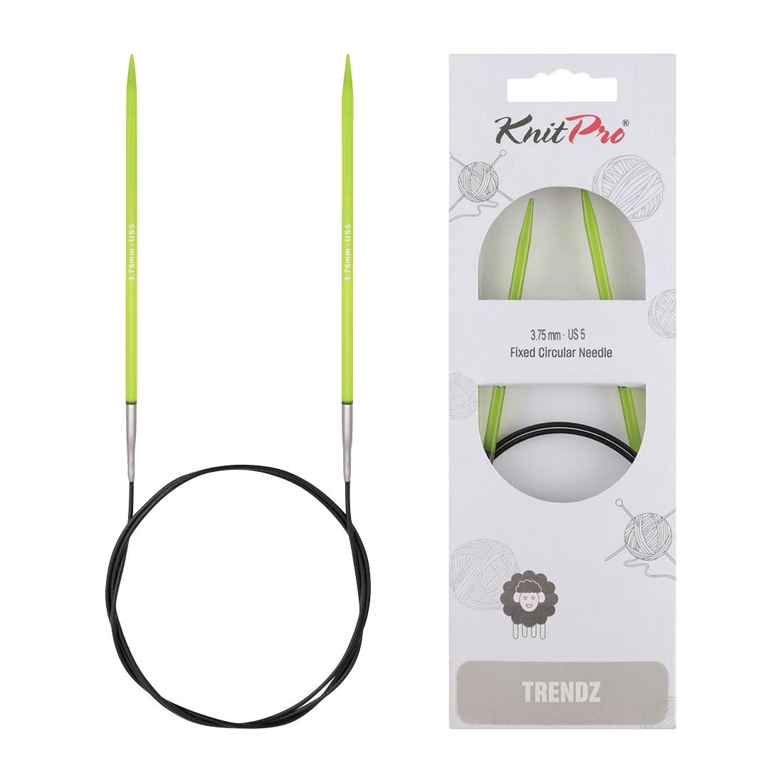 KnitPro Knitting Needles 60cm / 3.75mm KnitPro | Trendz | Fixed Circular Knitting Needles