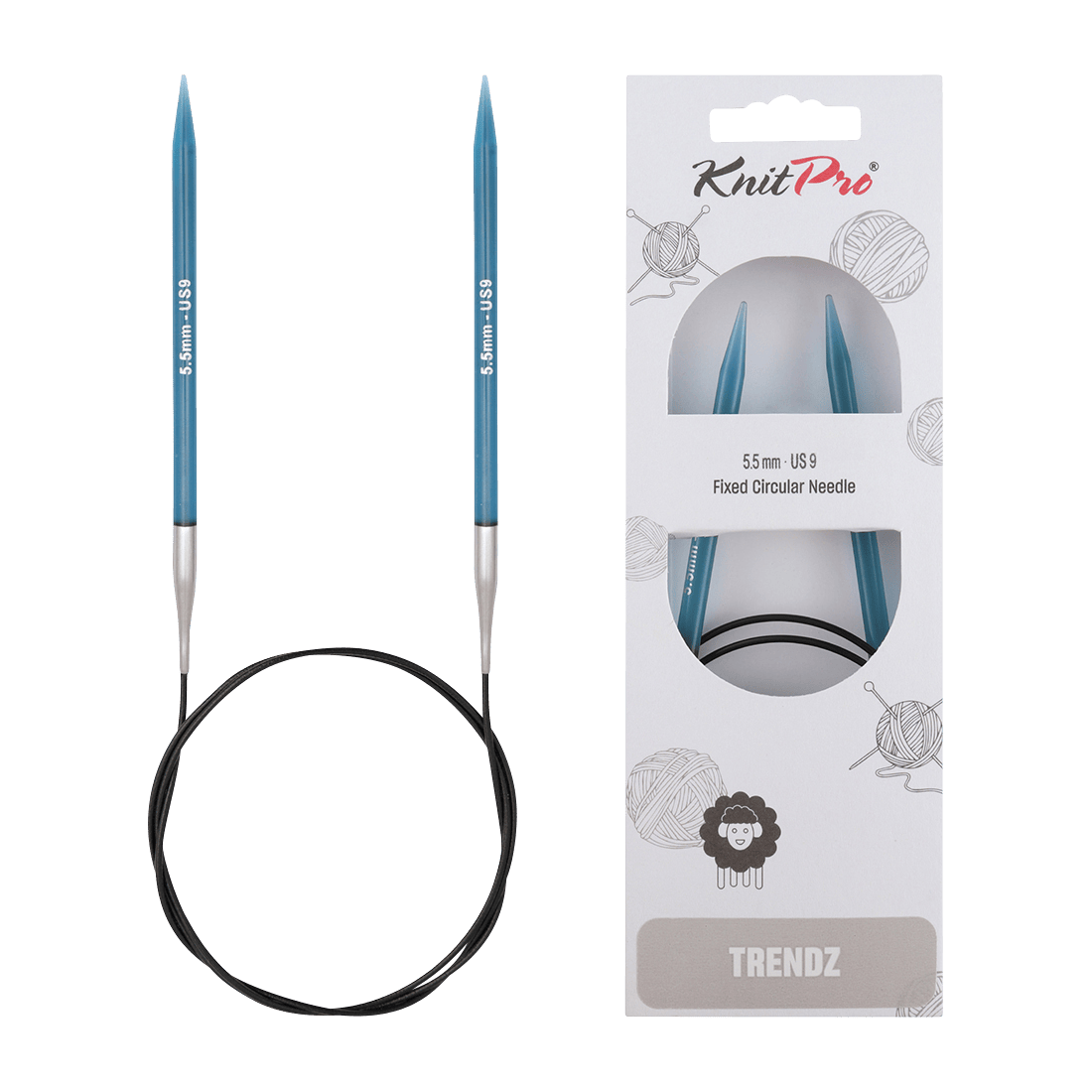 KnitPro Knitting Needles 60cm / 5.5mm KnitPro | Trendz | Fixed Circular Knitting Needles