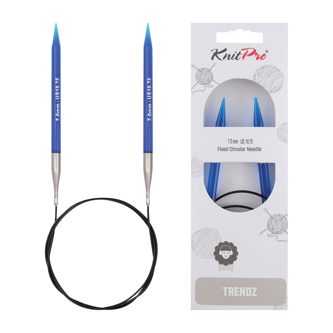 KnitPro Knitting Needles 60cm / 7.0mm KnitPro | Trendz | Fixed Circular Knitting Needles