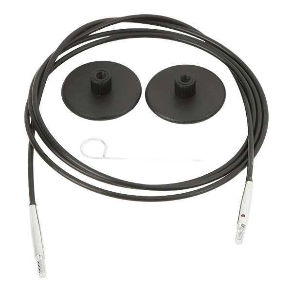KnitPro | Nylon Cables | Black