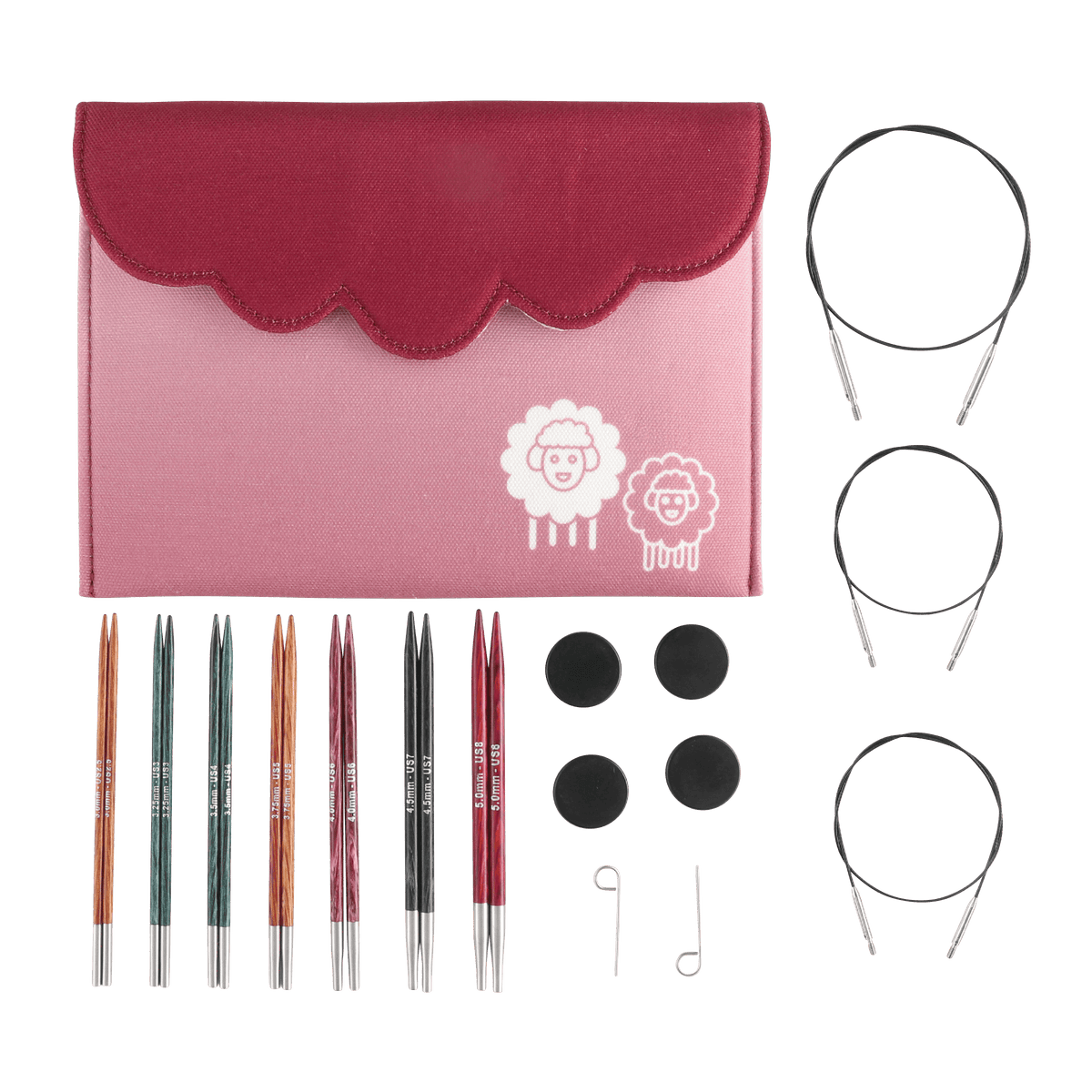 KnitPro Knitting Needles KnitPro | Dreamz | 10cm Interchangeable Knitting Needle Tips Midi Set