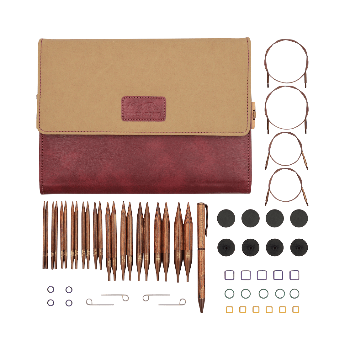 KnitPro Knitting Needles KnitPro | Ginger | 10cm Interchangeable Circular Knitting Needle Regal Set