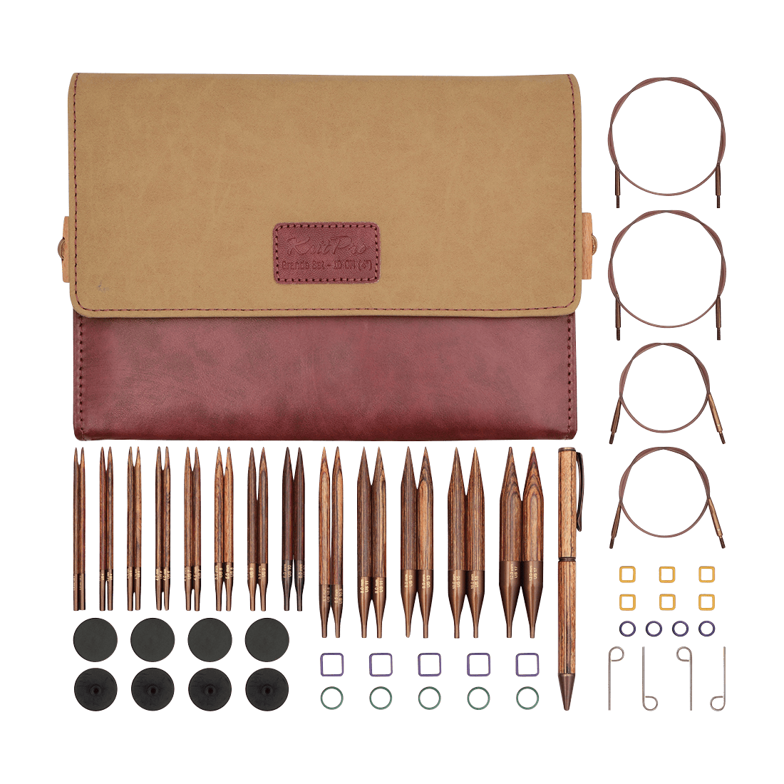 KnitPro Knitting Needles KnitPro | Ginger | 10cm Interchangeable Knitting Needle Tips Grande Set