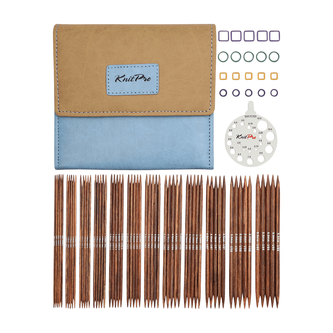 KnitPro Knitting Needles KnitPro | Ginger | 15cm Double Pointed Knitting Needle Grande Set