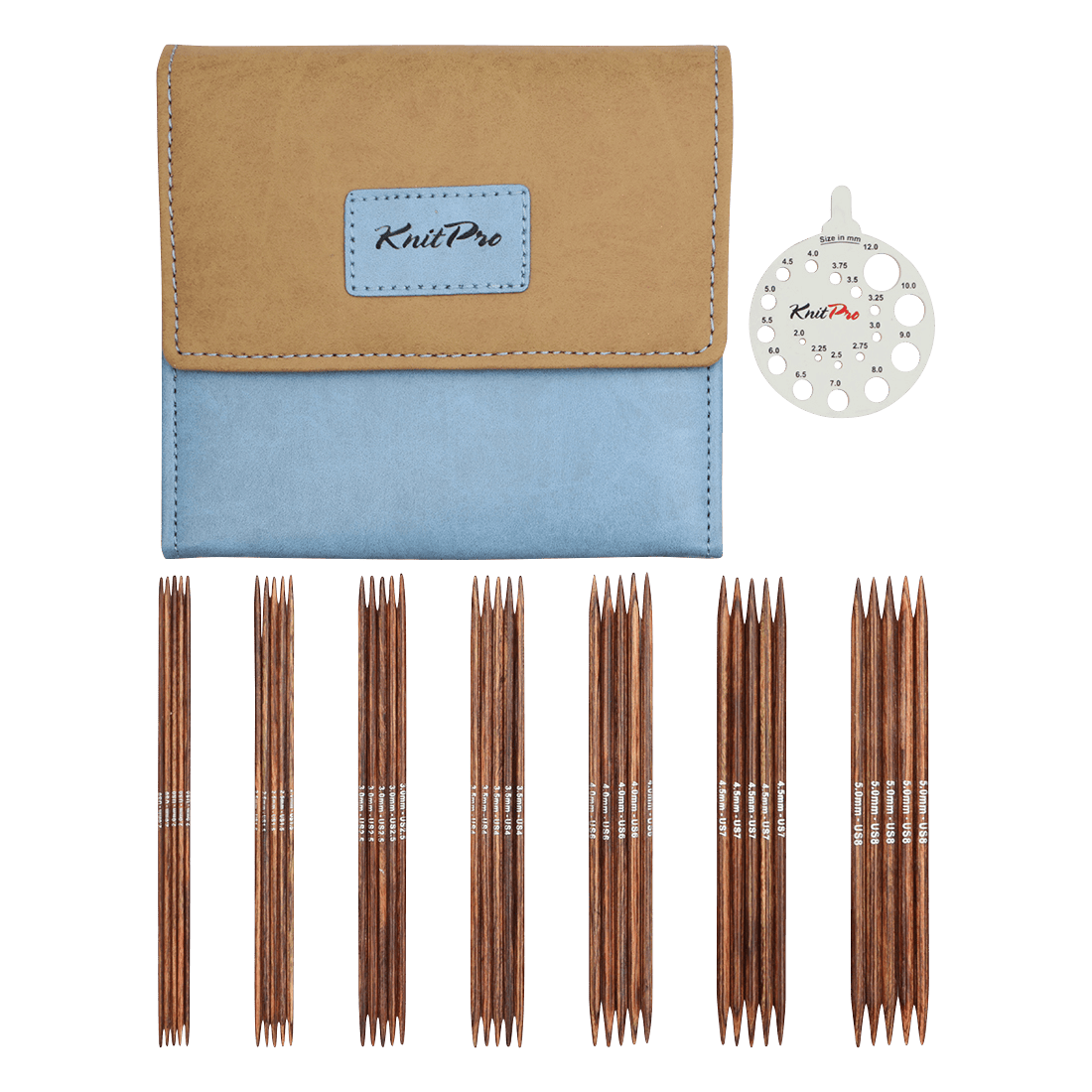 KnitPro Knitting Needles KnitPro | Ginger | 15cm Double Pointed Knitting Needle Midi Set