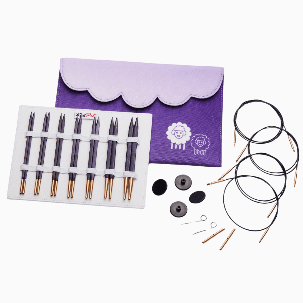 KnitPro Knitting Needles KnitPro | J'adore Cubics | Deluxe Interchangeable 13cm Knitting Needle Set