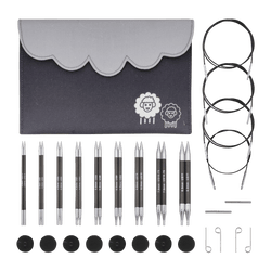 KnitPro Knitting Needles KnitPro | Karbonz | 13cm Interchangeable Knitting Needle Tips Deluxe Set