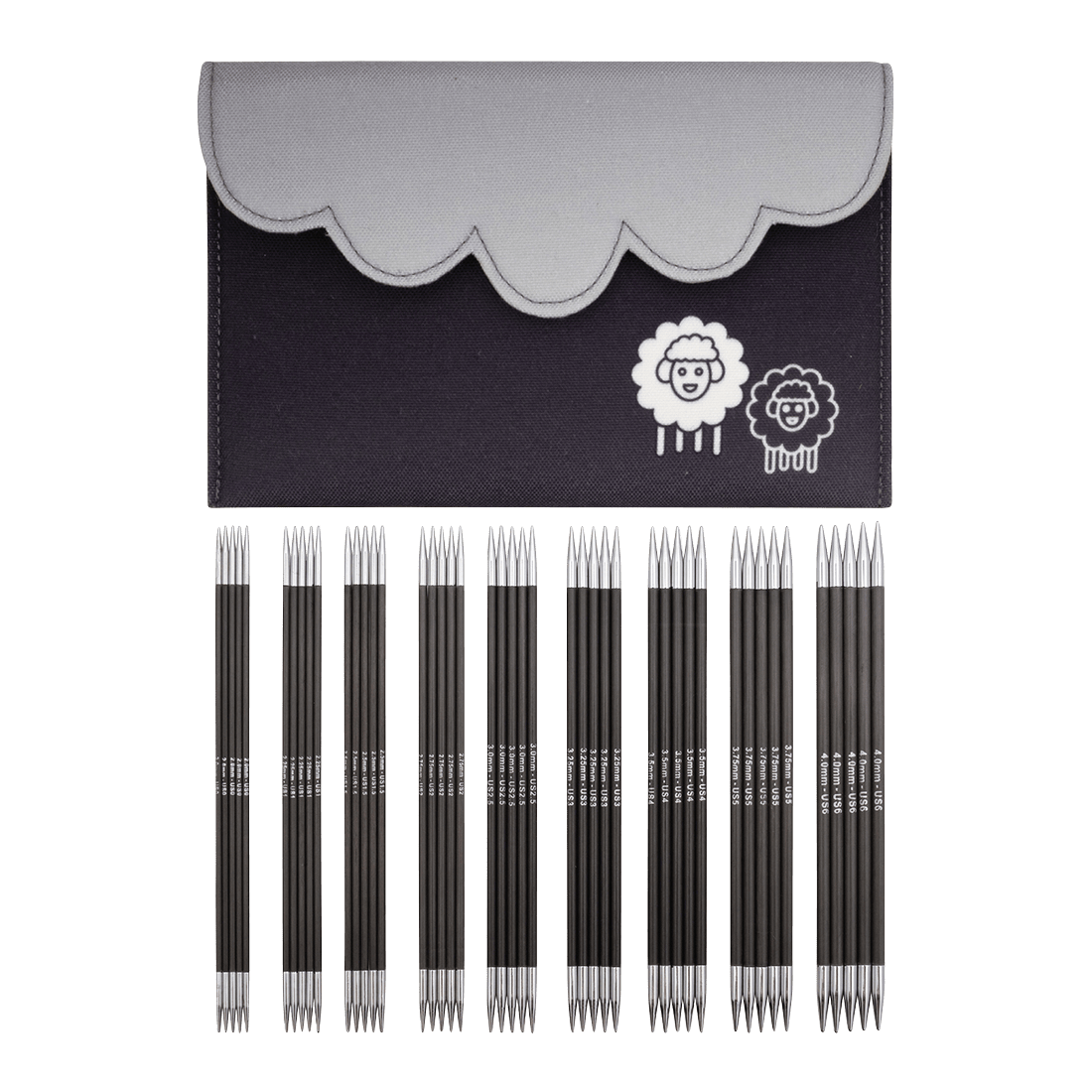 KnitPro Knitting Needles KnitPro | Karbonz | 15cm Double Pointed Knitting Needles Deluxe Set