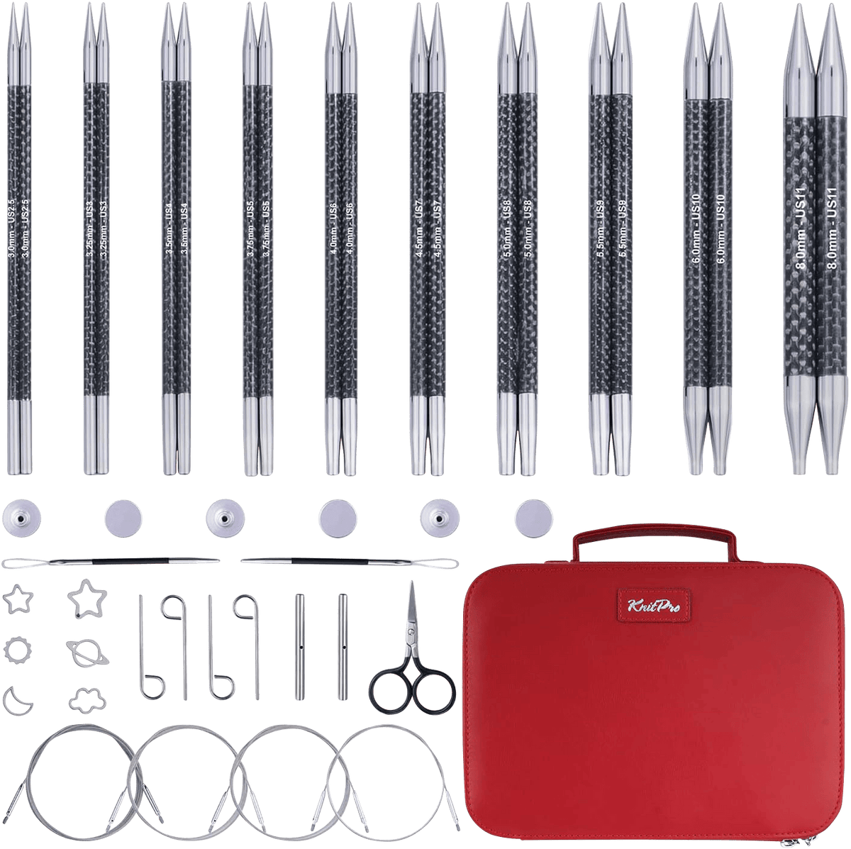 KnitPro Knitting Needles KnitPro | Karbonz | Karbonz Élan Interchangeable Needle Tips Set