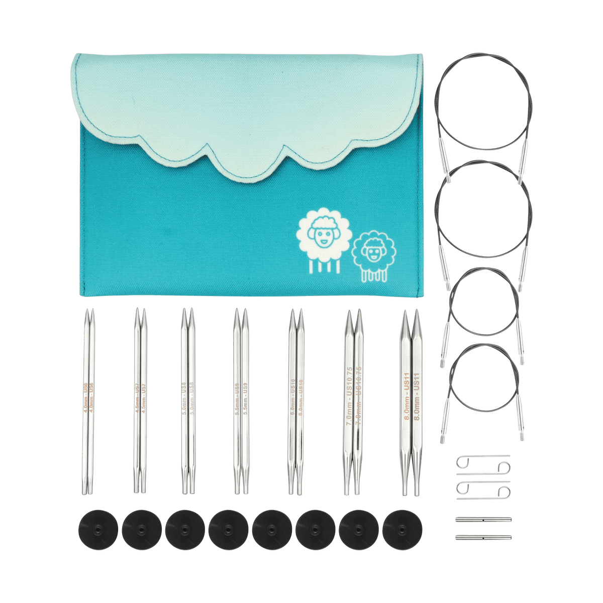 KnitPro Knitting Needles KnitPro | Nova Cubics | 13cm Interchangeable Knitting Needle Tips Deluxe Set