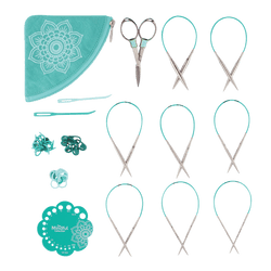 KnitPro Knitting Needles KnitPro | The Mindful Collection | Explore 25cm Lace Fixed Circular Knitting Needle Set
