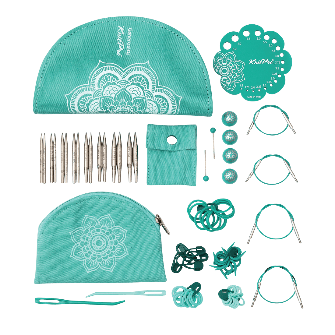 KnitPro Knitting Needles KnitPro | The Mindful Collection | Generosity Lace 5cm Interchangeable Knitting Needle Set