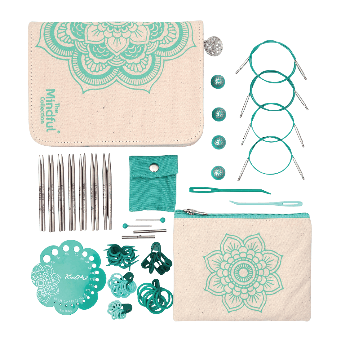 KnitPro Knitting Needles KnitPro | The Mindful Collection | Grace 10cm Lace Interchangeable Knitting Needle Set