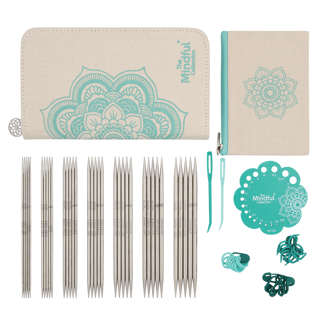 KnitPro Knitting Needles KnitPro | The Mindful Collection | Grateful 15cm Double Pointed Knitting Needle Set