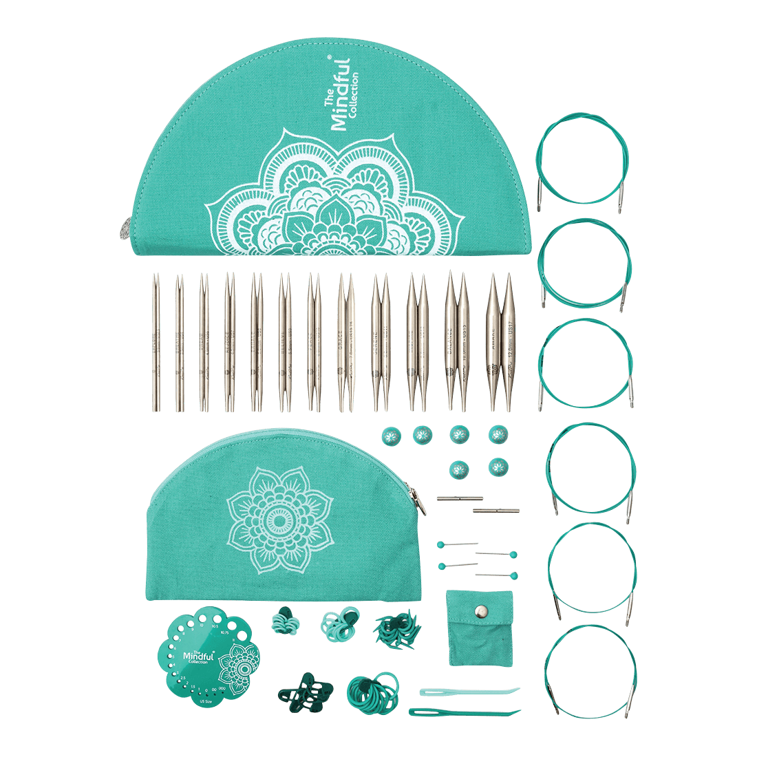 KnitPro Knitting Needles KnitPro | The Mindful Collection | Gratitude 13cm Lace Interchangeable Knitting Needle Set