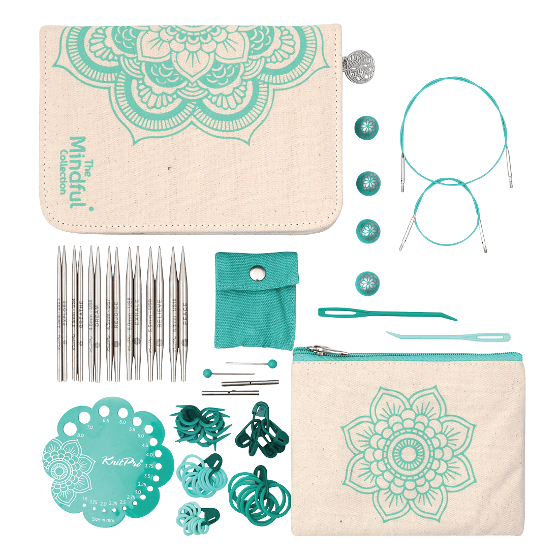 KnitPro Knitting Needles KnitPro | The Mindful Collection | Kindness 10cm Interchangeable Knitting Needle Set