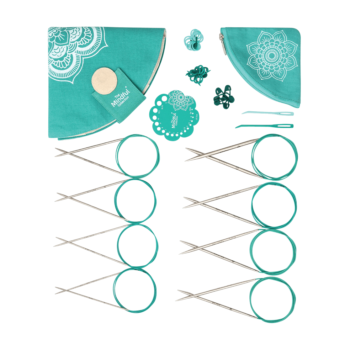 KnitPro Knitting Needles KnitPro | The Mindful Collection | Serene 100cm Lace Fixed Circular Knitting Needle Set