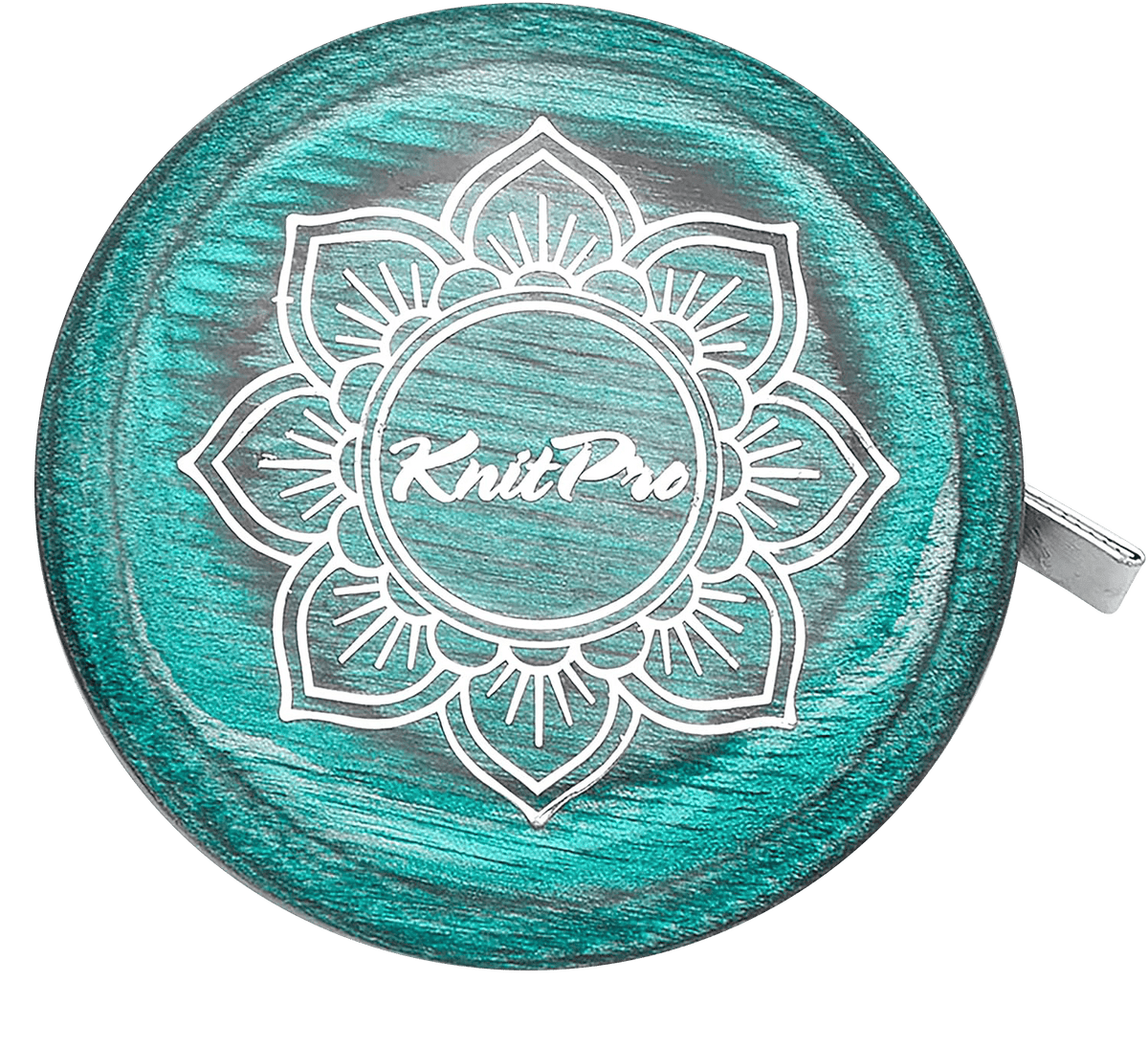 KnitPro Knitting Needles KnitPro | The Mindful Collection | Teal Retractable Wooden Tape Measure