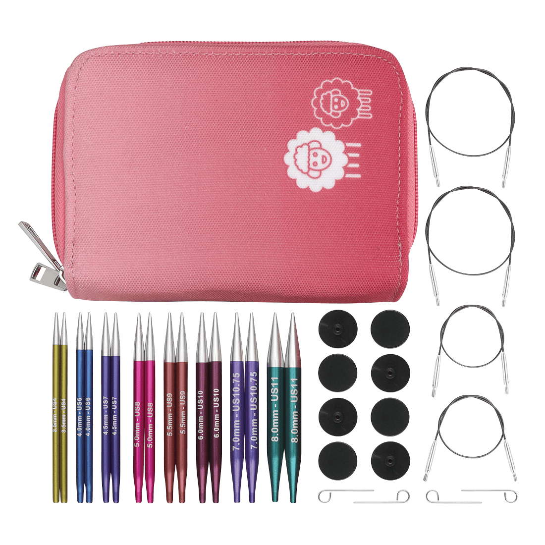 KnitPro Knitting Needles KnitPro | Zing | 10cm Interchangeable Knitting Needle Deluxe Set