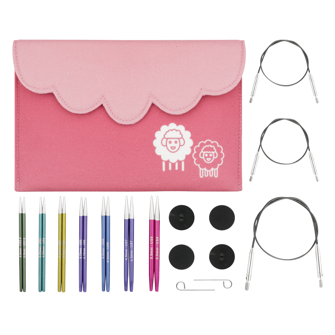KnitPro Knitting Needles KnitPro | Zing | 10cm Interchangeable Knitting Needle Tips Midi Set