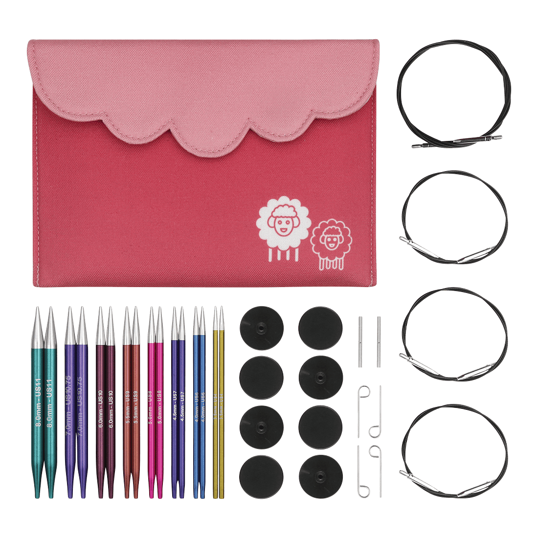 KnitPro Knitting Needles KnitPro | Zing | 13cm Interchangeable Knitting Needle Deluxe Set