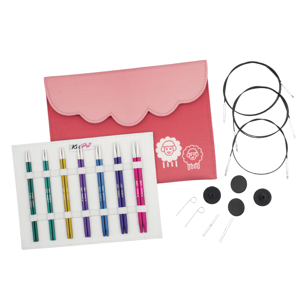 KnitPro Knitting Needles KnitPro | Zing | 13cm Interchangeable Knitting Needle Midi Set