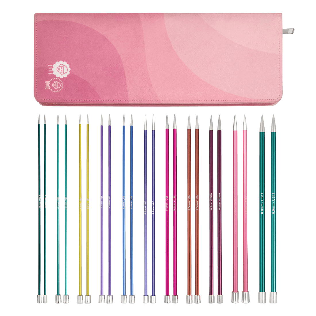 KnitPro Knitting Needles KnitPro | Zing | 25cm Single Pointed Knitting Needle Grande Set