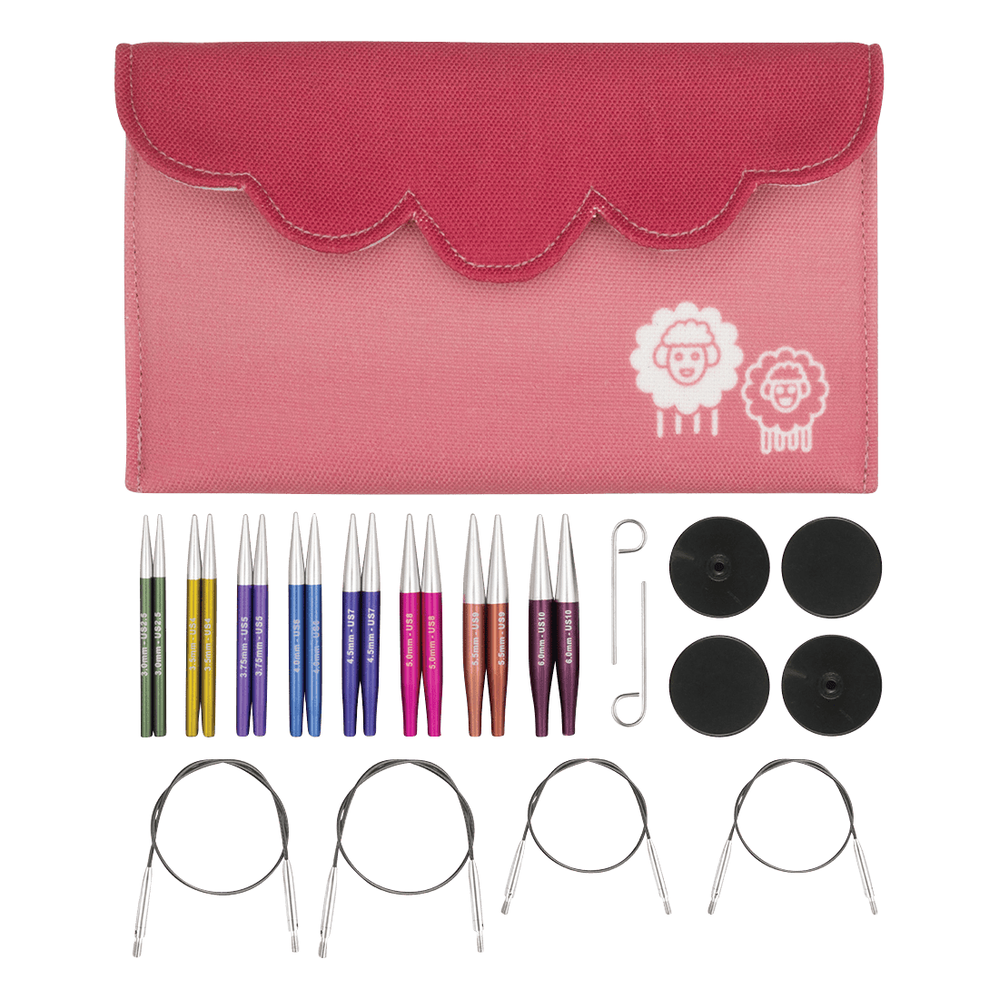 KnitPro Knitting Needles KnitPro | Zing | 5cm Mini Interchangeable Knitting Needle Set