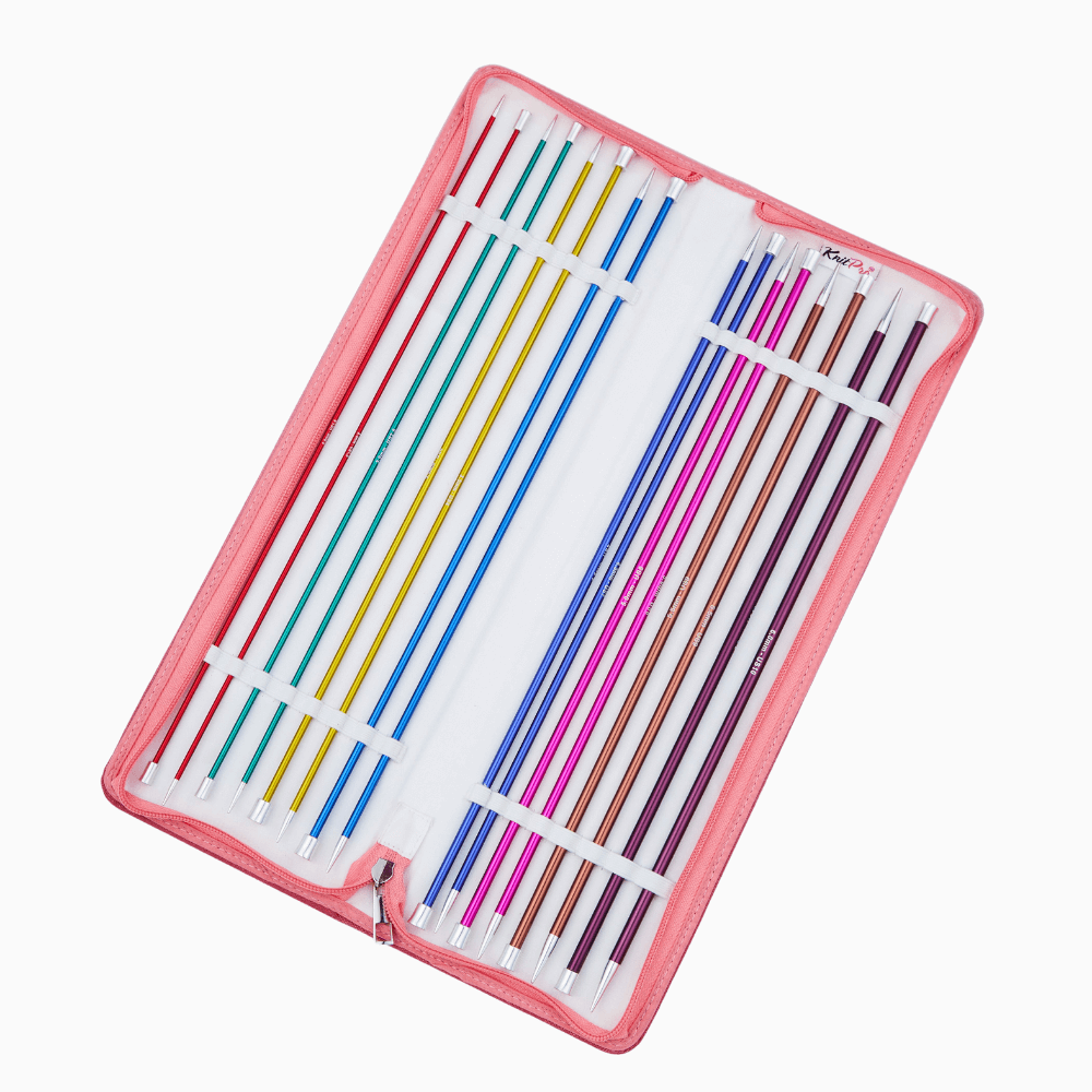 KnitPro Knitting Needles KnitPro | Zing | Single Pointed Knitting Needle Sets | 25cm