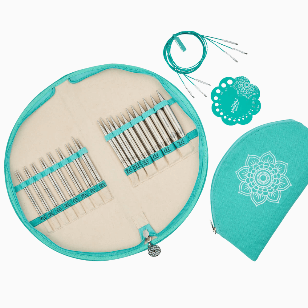 KnitPro Knitting Needles The Mindful Collection | Affection 13cm Lace Interchangeable Knitting Needle Set