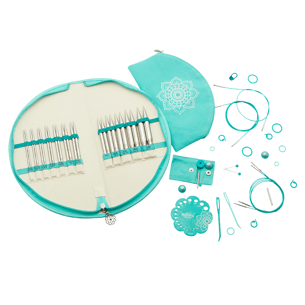 KnitPro Knitting Needles The Mindful Collection | Gratitude | 13cm Lace Interchangeable Knitting Needle Set