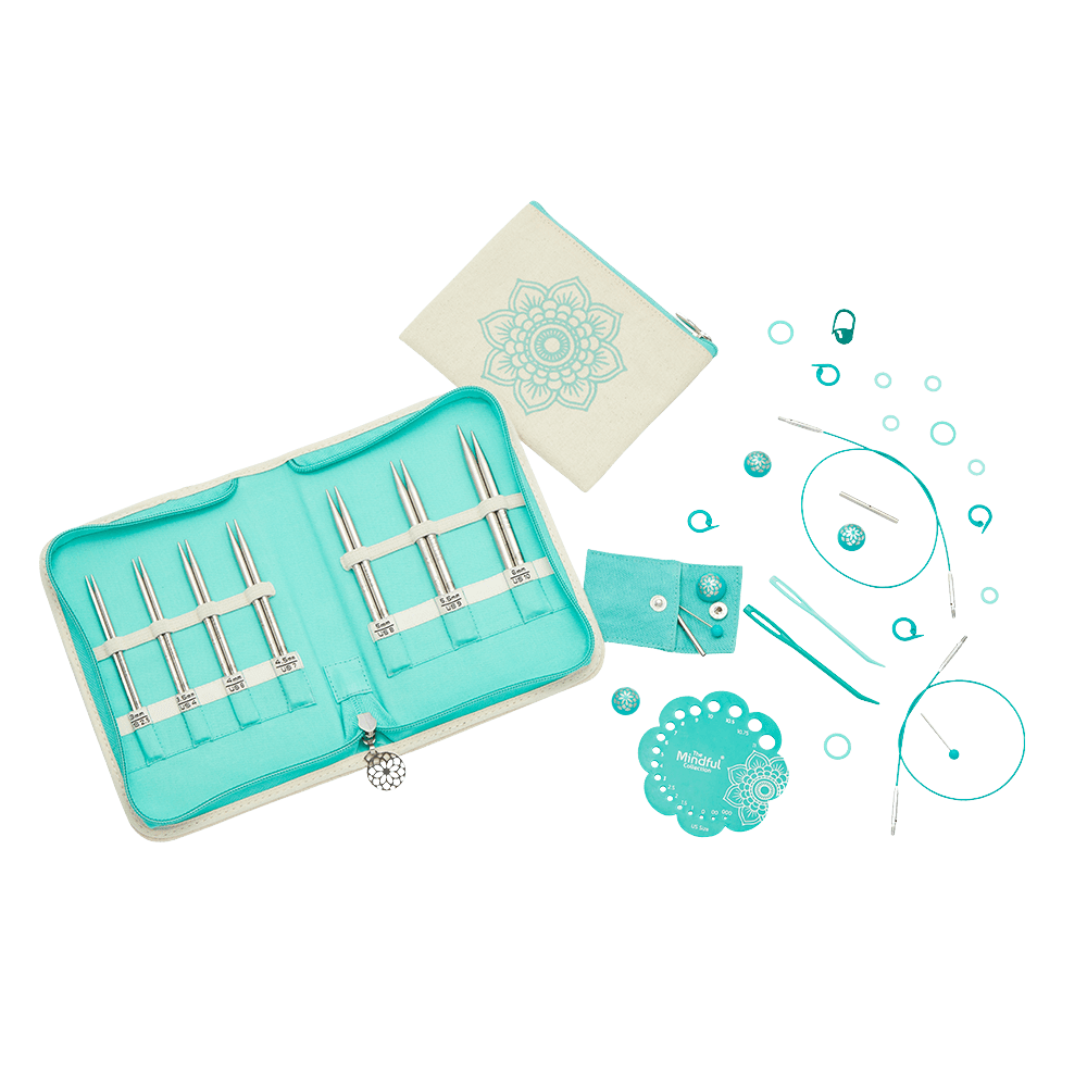 KnitPro Knitting Needles The Mindful Collection | Kindness 10cm Interchangeable Knitting Needle Set