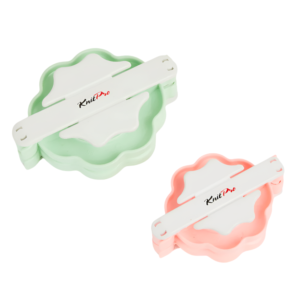 KnitPro Pom Pom Maker Green and Pink - 6.5cm and 8.5cm KnitPro | Pom Pom Makers | Nirvana