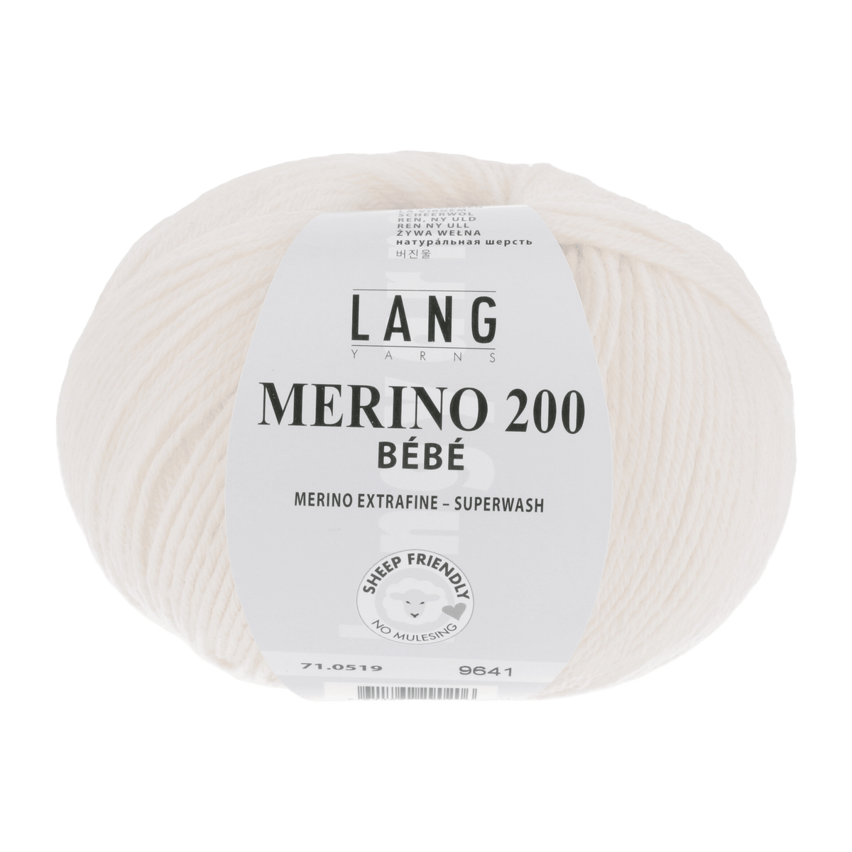 Lang Yarns Baby Wool Baby Rose LANGYARNS | Baby Yarn | MERINO 200 BÉBÉ | 4-Ply | 71