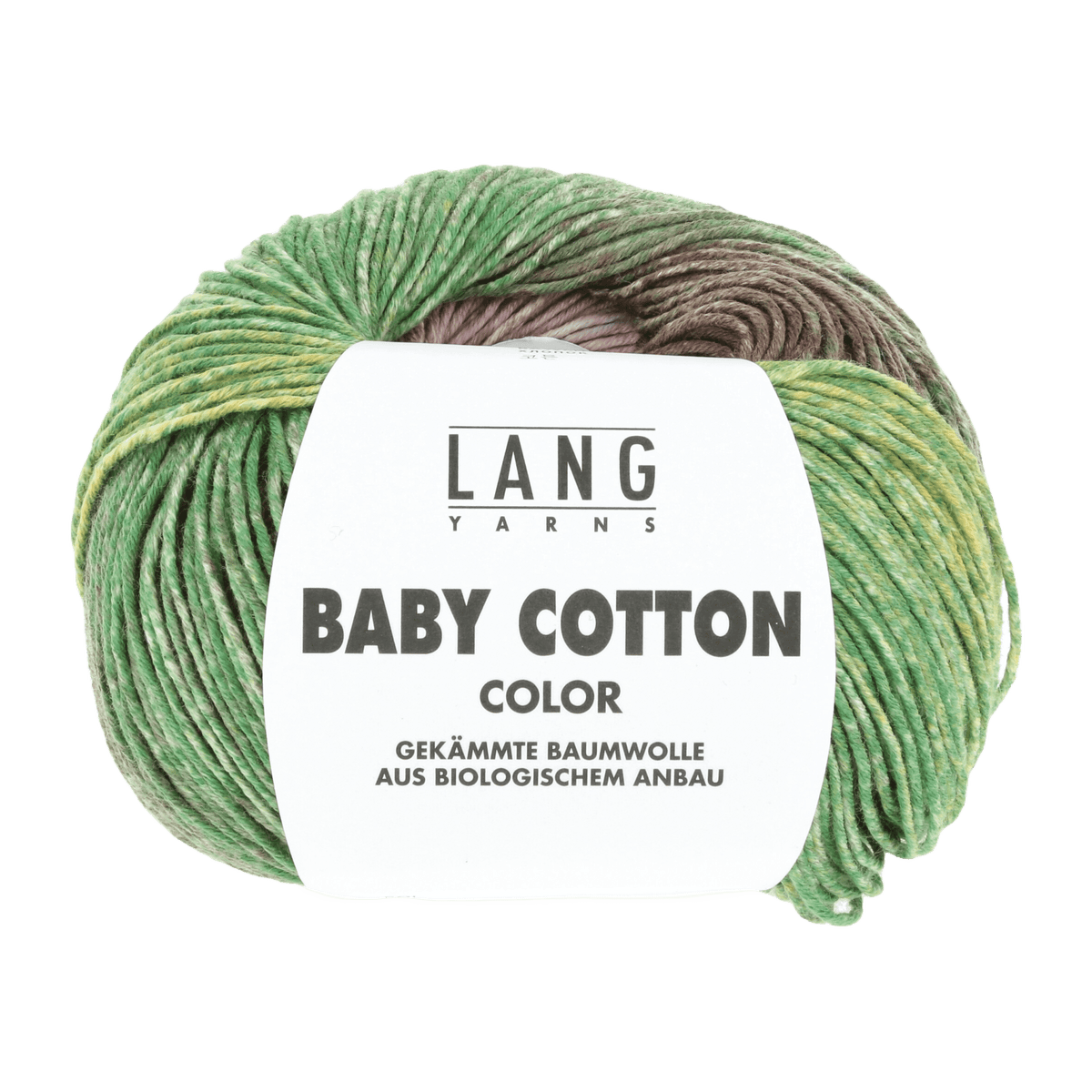 Lang Yarns Baby Wool Green / Yellow / Brown LANGYARNS | Baby Yarn | Baby Cotton Colour | 4-Ply | 786