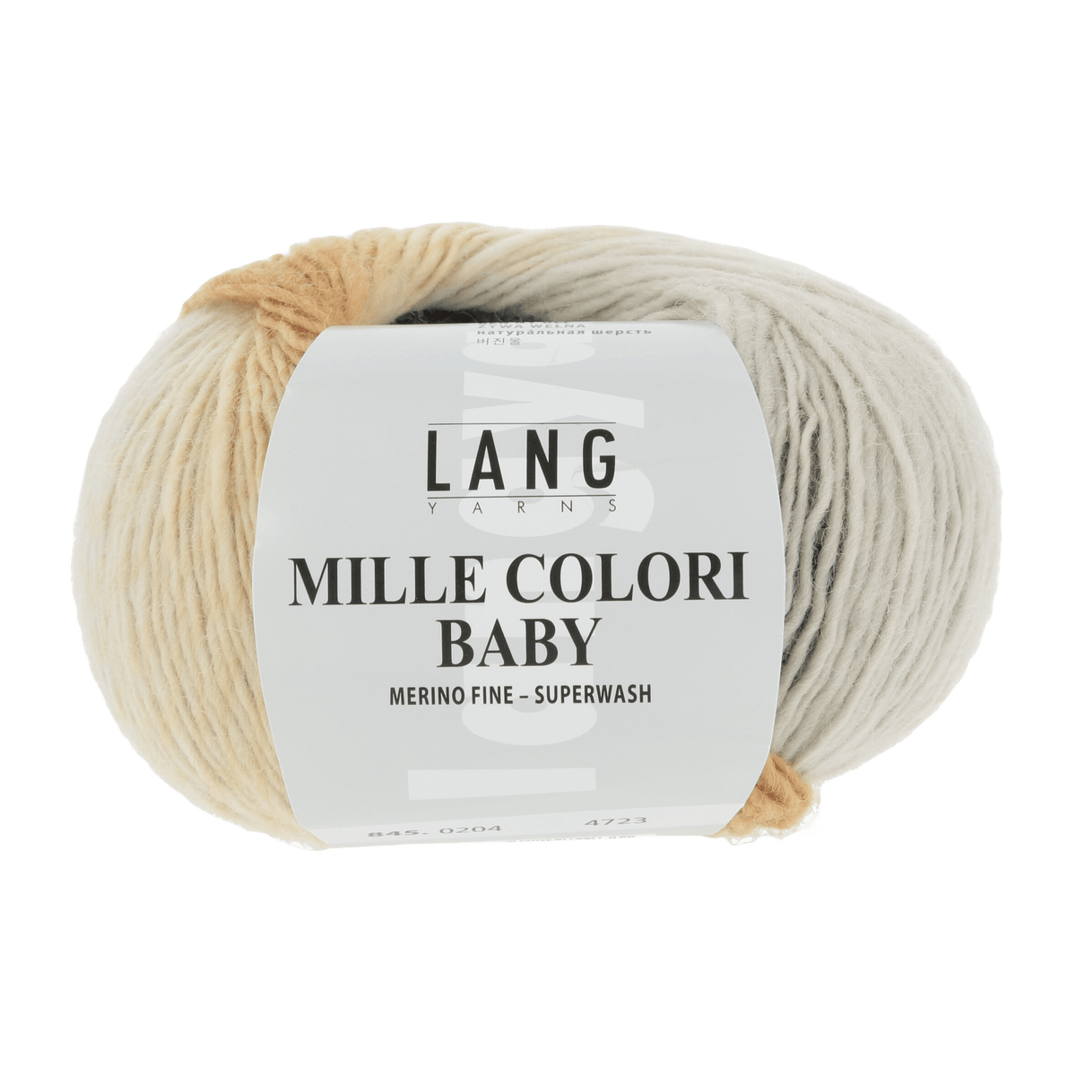 Lang Yarns Baby Wool Multicolour Green / Brown / Olive LANGYARNS | Baby Yarn | MILLE COLORI BABY | 4-Ply | 845