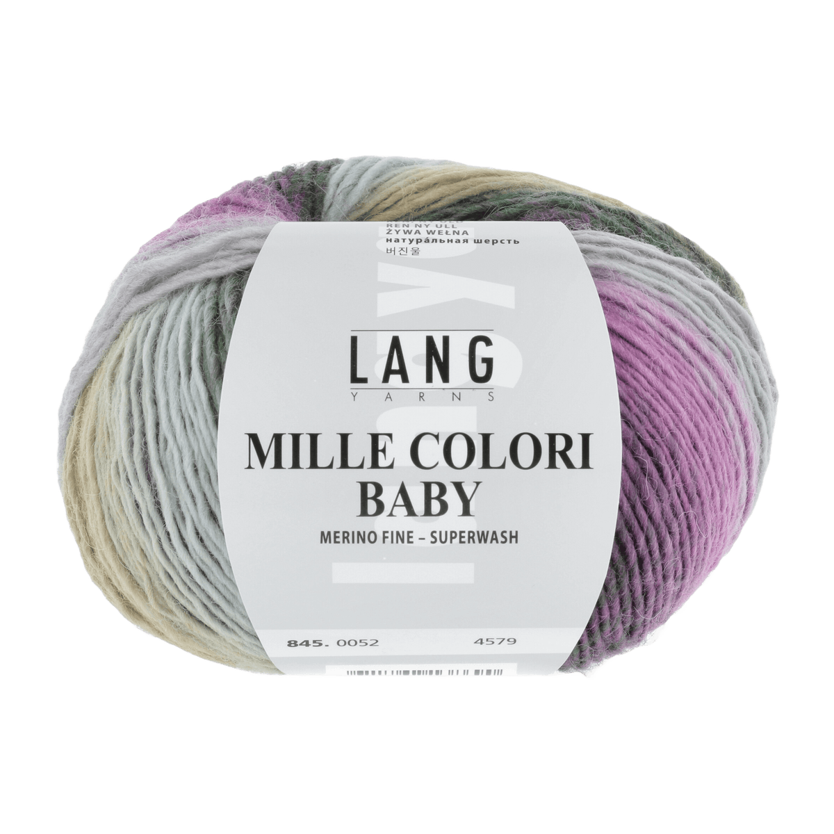 Lang Yarns Baby Wool Pastel LANGYARNS | Baby Yarn | MILLE COLORI BABY | 4-Ply | 845
