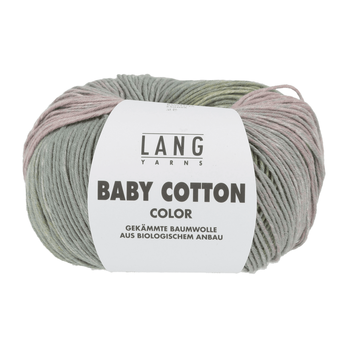 Lang Yarns Baby Wool Yellow / Green / Dusky Pink LANGYARNS | Baby Yarn | Baby Cotton Colour | 4-Ply | 786