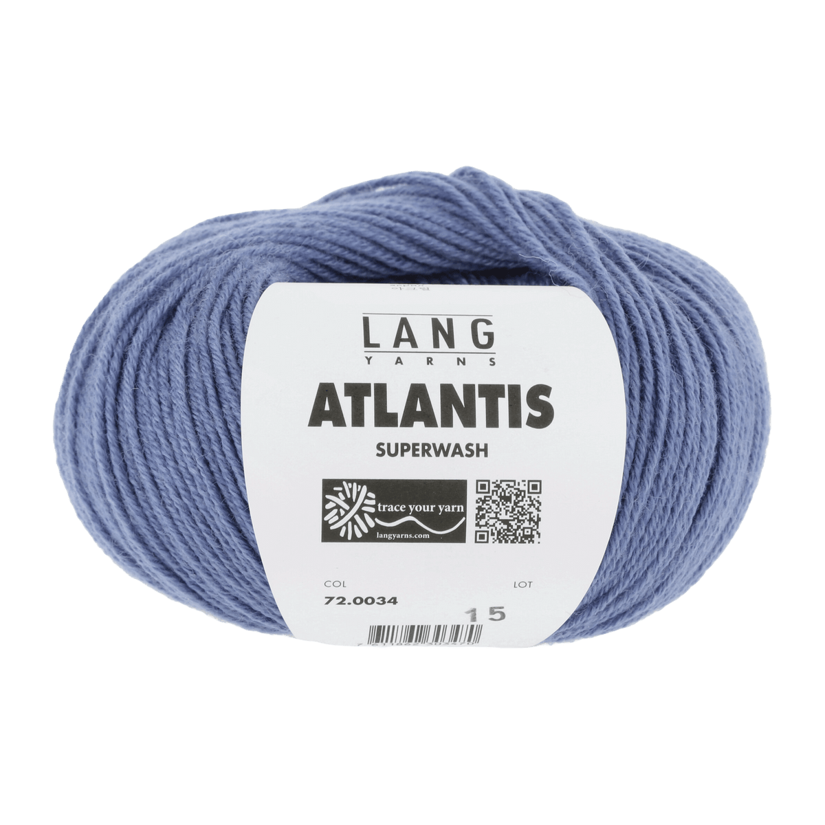Lang Yarns Knitting Pattern 116 - 5 balls / blue 72.0034 Sweater Pattern Bundle in ATLANTIS by LANGYARNS | Punto 41-024