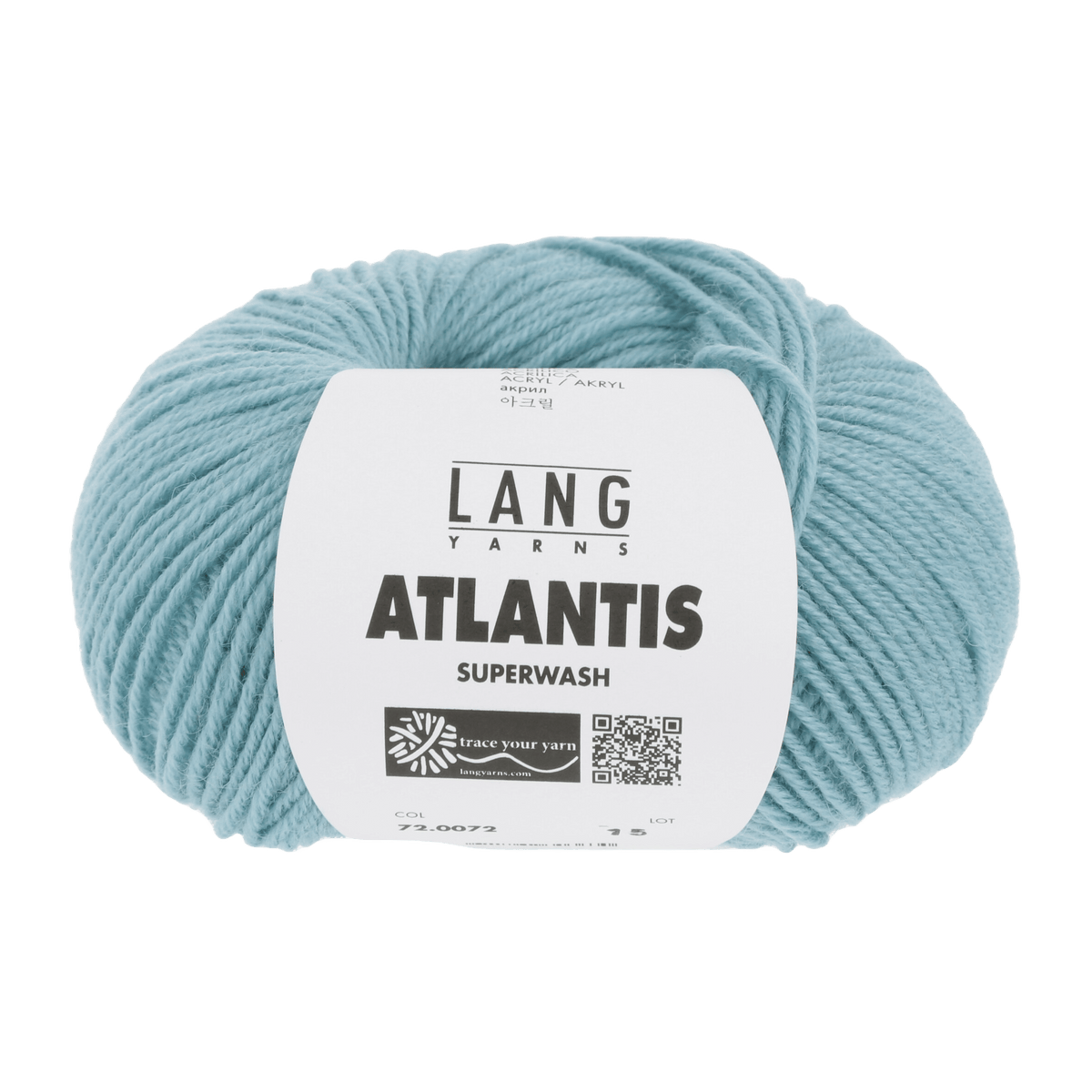 Lang Yarns Knitting Pattern 116 - 6 balls / aqua 72.0072 Pullover Pattern Bundle in ATLANTIS by LANGYARNS | Punto 41-023