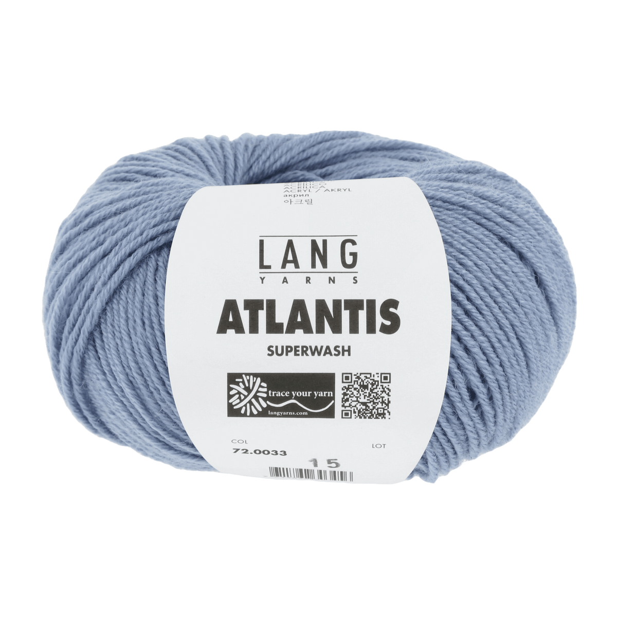 Lang Yarns Knitting Pattern 116 - 6 balls / light jeans 72.0033 Pullover Pattern Bundle in ATLANTIS by LANGYARNS | Punto 41-023