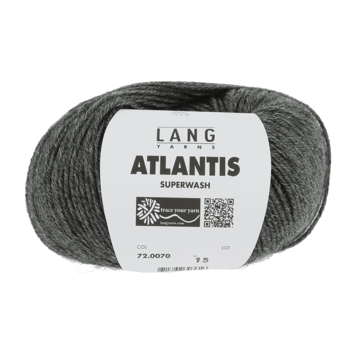 Lang Yarns Knitting Pattern 116 - 7 balls / dark grey 72.0070 Sweater Pattern Bundle in ATLANTIS by LANGYARNS | Punto 41-010